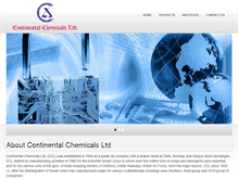 Tablet Screenshot of continentalchemicalsltd.com